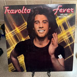 John Travolta Fever Deluxe 2-Record Set Disco Vinyl LP 1978 VG/G+